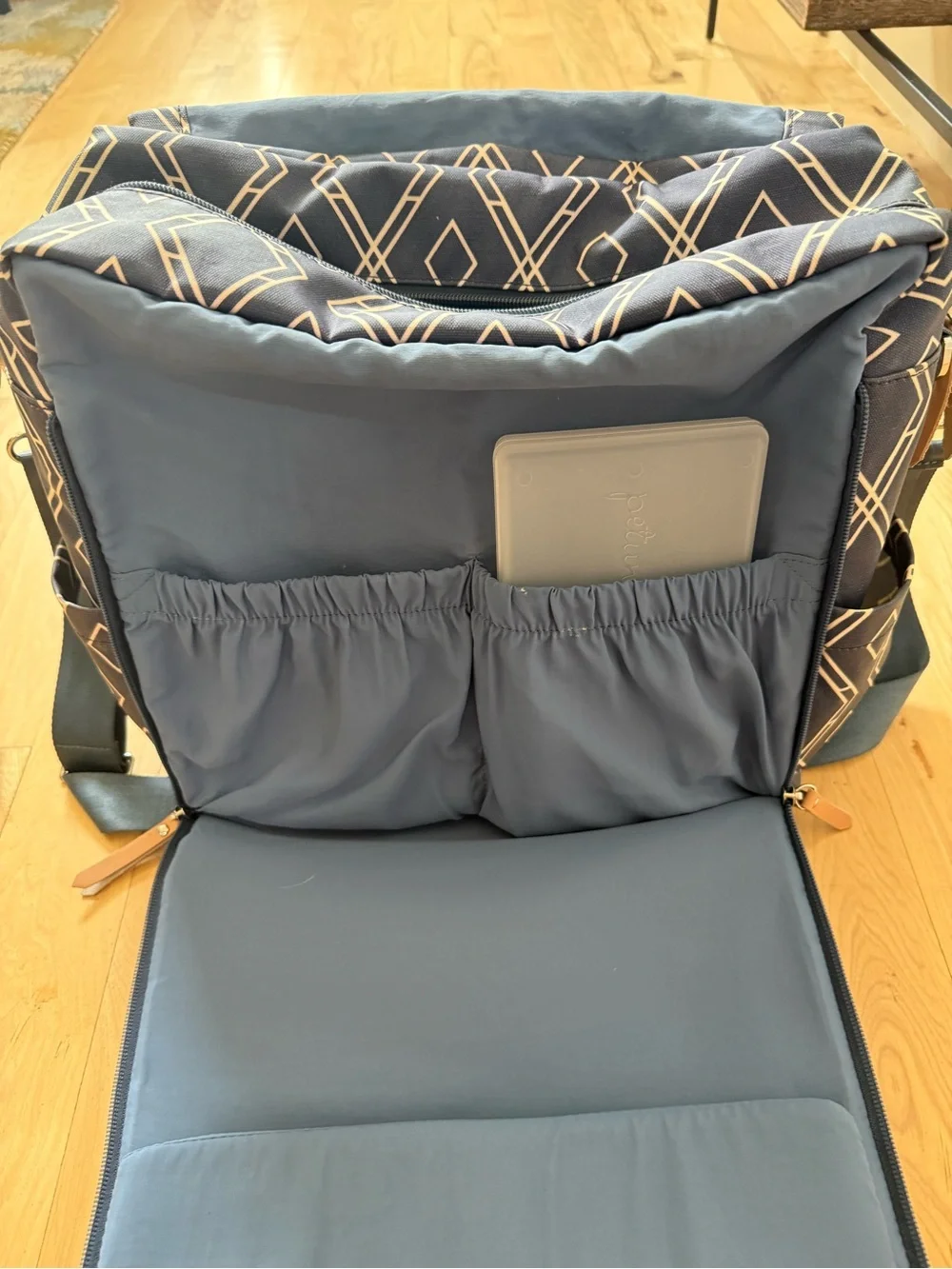 Petunia Pickle Bottom Boxy Backpack Glazed Indigo Diaper Bag